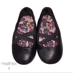 Healthtex Black Ballerina Criss Cross Flats 4